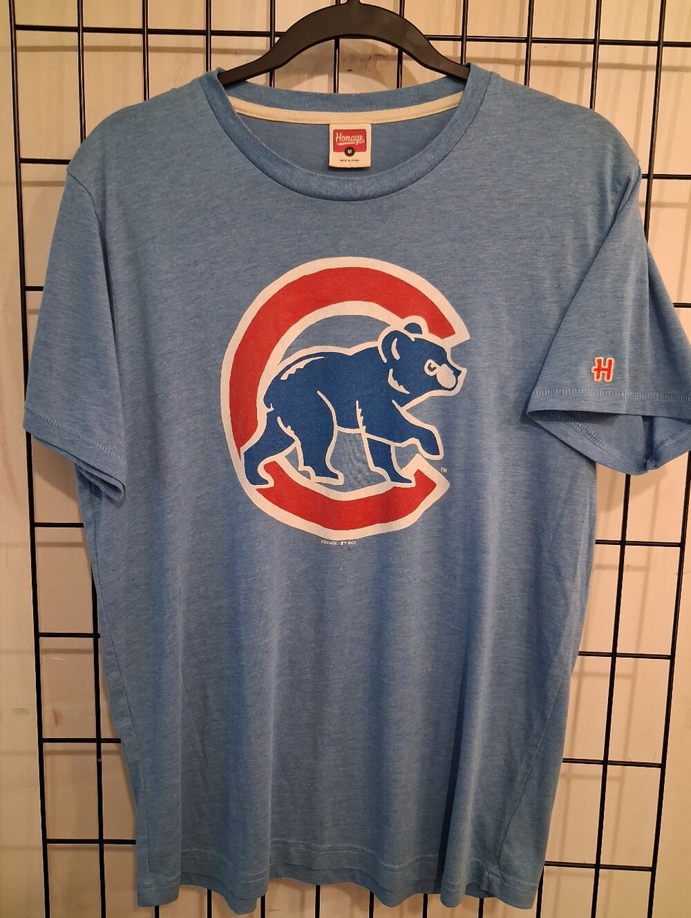 Chicago Cubs Homage Royal Tri-Blend T-Shirt
